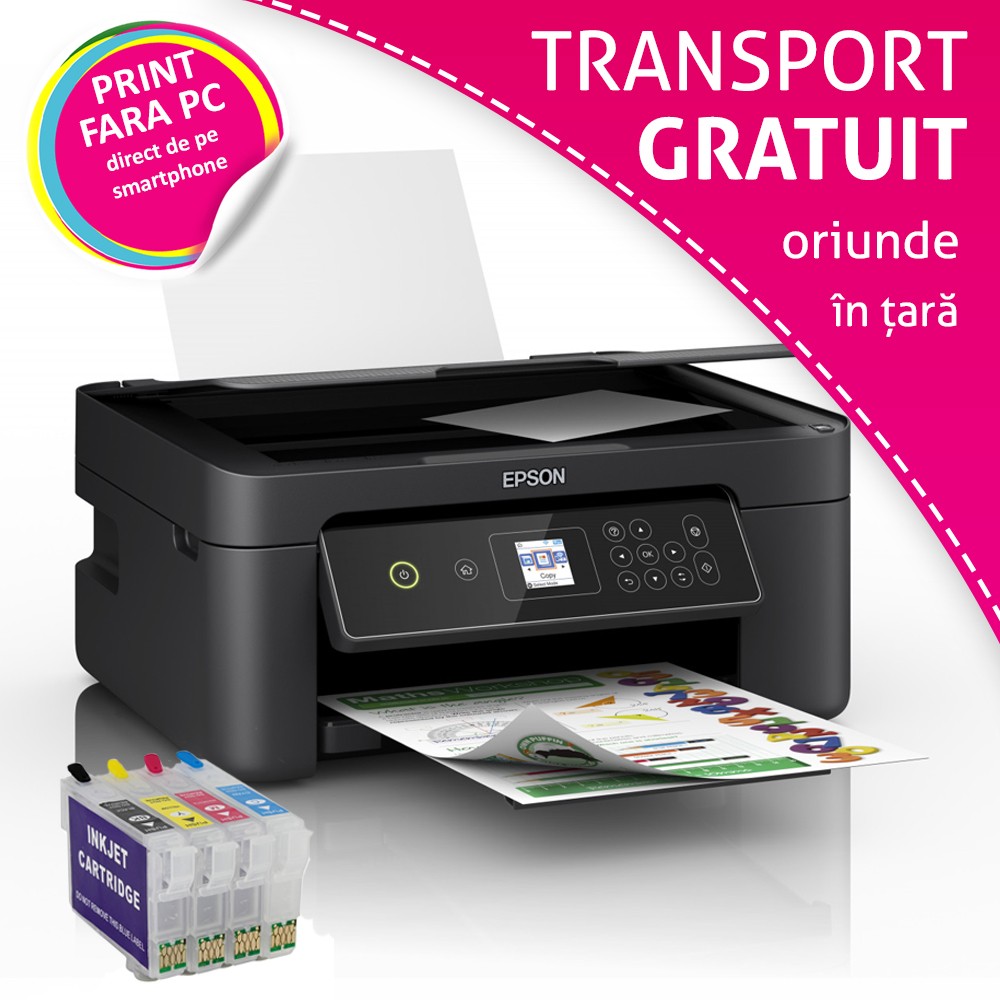 Multifunctionala Epson Expression Home XP-3150, inkjet color, A4, Wi-Fi, cu cartuse reincarcabile, RESIGILAT - imagine 18